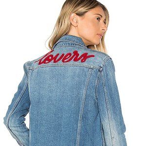 Lovers + Friends James Embroidered Denim Jacket